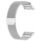 For Garmin Fenix 5S Milanese Watch Band(Silver) - 1