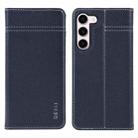 For Samsung Galaxy S23 5G GEBEI Top-grain Horizontal Flip Leather Phone Case(Blue) - 1