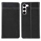 For Samsung Galaxy S23+ 5G GEBEI Top-grain Horizontal Flip Leather Phone Case(Black) - 1