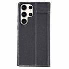 For Samsung Galaxy S23 Ultra 5G GEBEI Top-grain Horizontal Flip Leather Phone Case(Black) - 3
