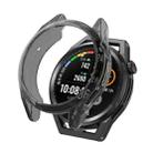 For Huawei Watch GT 3 SE Electroplating Half-pack Watch Protective Case(Transparent Black) - 1