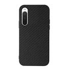 For Sony Xperia 10 V Carbon Fiber Texture PU Phone Case(Black) - 1