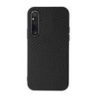 For Sony Xperia 1 V Carbon Fiber Texture PU Phone Case(Black) - 1