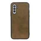 For Samsung Galaxy A24 Accurate Hole Two-color Calf Texture PU Phone Case(Green) - 1