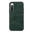 For Sony Xperia 10 V Two-color Litchi Texture PU Phone Case(Green) - 1