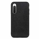 For Sony Xperia 10 V Litchi Texture Genuine Leather Phone Case(Black) - 1
