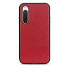 For Sony Xperia 10 V Litchi Texture Genuine Leather Phone Case(Red) - 1