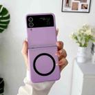 For Samsung Galaxy Z Flip3 5G Skin Feel Magnetic Shockproof Protective Phone Case(Purple) - 1