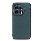 For OnePlus 11 5G Lambskin Texture Genuine Leather Phone Case(Green) - 1