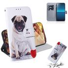 For Sony Xperia L4 Colored Drawing Horizontal Flip Leather Case with Holder & Card Slot & Wallet(Pug) - 1