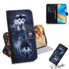 For Xiaomi Redmi Note 9 Pro Colored Drawing Horizontal Flip Leather Case with Holder & Card Slot & Wallet(Wolf and Dog) - 1