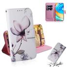 For Xiaomi Redmi Note 9 Pro Colored Drawing Horizontal Flip Leather Case with Holder & Card Slot & Wallet(Magnolia Flower) - 1