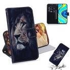 For Xiaomi Redmi Note 9S & Note 9 Pro Max Colored Drawing Horizontal Flip Leather Case with Holder & Card Slot & Wallet(Lion) - 1