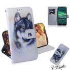 For Nokia 2.3 Colored Drawing Horizontal Flip Leather Case with Holder & Card Slot & Wallet(White Wolf) - 1