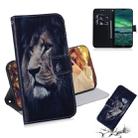 For Nokia 2.3 Colored Drawing Horizontal Flip Leather Case with Holder & Card Slot & Wallet(Lion) - 1
