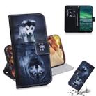 For Nokia 2.3 Colored Drawing Horizontal Flip Leather Case with Holder & Card Slot & Wallet(Wolf and Dog) - 1