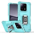 For Xiaomi 13 Pro Non-slip Shockproof Armor Phone Case with Ring Holder(Mint Green) - 1