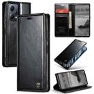 For Xiaomi Redmi Note 12 5G / Poco X5 CaseMe 003 Crazy Horse Texture Leather Phone Case(Black) - 1