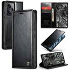 For Xiaomi Redmi Note 12 Pro 5G / Poco X5 Pro CaseMe 003 Crazy Horse Texture Leather Phone Case(Black) - 1