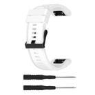 For Garmin Fenix 5X (26mm) Fenix3 / Fenix3 HR Silicone Watch Band(White) - 1