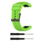 For Garmin Fenix 5X (26mm) Fenix3 / Fenix3 HR Silicone Watch Band(Lime Green) - 1