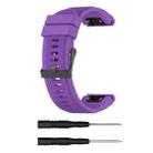 For Garmin Fenix 5X (26mm) Fenix3 / Fenix3 HR Silicone Watch Band(Purple) - 1