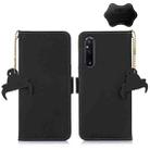 For Sony Xperia 1 V Genuine Leather Magnetic RFID Leather Phone Case(Black) - 1