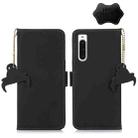 For Sony Xperia 10 V Genuine Leather Magnetic RFID Leather Phone Case(Black) - 1