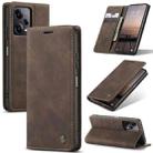 For Xiaomi Redmi Note 12 Pro 5G / Poco X5 Pro CaseMe 013 Multifunctional Horizontal Flip Leather Phone Case(Coffee) - 1