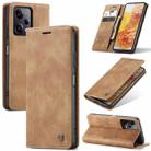 For Xiaomi Redmi Note 12 Pro+ 5G CaseMe 013 Multifunctional Horizontal Flip Leather Phone Case(Brown) - 1