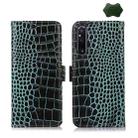 For Sony Xperia 1 V Crocodile Top Layer Cowhide Leather Phone Case(Green) - 1