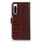 For Sony Xperia 10 V Crocodile Top Layer Cowhide Leather Phone Case(Brown) - 3