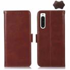 For Sony Xperia 10 V Crazy Horse Top Layer Cowhide Leather Phone Case(Brown) - 1