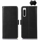 For Sony Xperia 10 V Crazy Horse Top Layer Cowhide Leather Phone Case(Black) - 1