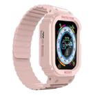 Silicone Integrated Frame Watch Band For Apple Watch Ultra 49mm(Pink) - 1