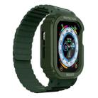 Silicone Integrated Frame Watch Band For Apple Watch Ultra 49mm(Green) - 1