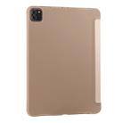 For iPad Pro 11 (2020) Multi-folding Horizontal Flip PU Leather + Shockproof Honeycomb TPU Tablet Case with Holder(Gold) - 3