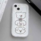 For iPhone 14 Plus Airbag Frame Three Bears Phone Case - 1