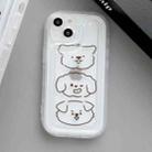 For iPhone 12 Pro Airbag Frame Three Bears Phone Case - 1