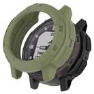 For Garmin Instinct Crossover Armor Hollow Watch Protective Case(Jungle Green) - 1