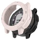 For Garmin Instinct Crossover Armor Hollow Watch Protective Case(Light Pink) - 1