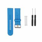 For Garmin Fenix3 HR Silicone Watch Band(Dark Blue) - 1