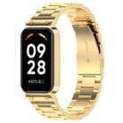 For Redmi Band 2 Three-bead Steel Watch Band(Gold) - 1