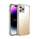 For iPhone 14 Pro Max TPU + Acrylic Ice Shield Series Protective Phone Case(Gold) - 1