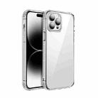 For iPhone 14 TPU + Acrylic Ice Shield Series Protective Phone Case(Silver) - 1