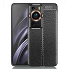 For Huawei P60 Pro Litchi Texture Shockproof TPU Phone Case(Black) - 1