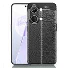 For OnePlus Ace 2V Litchi Texture Shockproof TPU Phone Case(Black) - 1