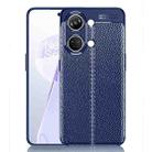 For OnePlus Ace 2V Litchi Texture Shockproof TPU Phone Case(Blue) - 1