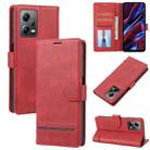 For Xiaomi Redmi Note 12 Pro+  5G China Classic Wallet Flip Leather Phone Case(Red) - 1