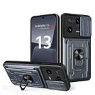 For Xiaomi 13 Pro Sliding Camshield TPU+PC Phone Case with Card Slot(Grey) - 1